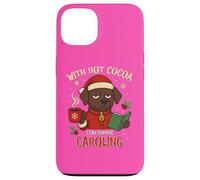 Funny Christmas Dog Hot Cocoa Caroling Xmas Survival Humor Case for iPhone 13