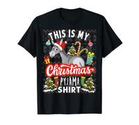 Funny Christmas Donkey This Is My Christmas Pyjama Donkey T-Shirt