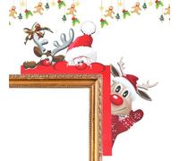 Funny Christmas Door Frame Decoration, Elk Shaped Door Frame Decoration | Christmas Door Corner Corner for Halloween, Home and Door Corner Sign Decoration