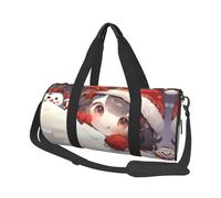 Funny Christmas Duffle Bag With Shoes Compartment And Adjustable Strap,Foldable Travel Duffel Bags For Men Women,Waterproof Duffel Bags, Black, One Size