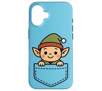 Funny Christmas Elf Pocket Pal Santa's Elves Cute Holiday Case for iPhone 16