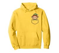 Funny Christmas Elf Pocket Pal Santa's Elves Cute Holiday Pullover Hoodie