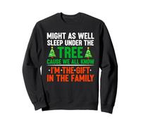 Funny Christmas Favorite Person Sleep Under The Tree Pajama Sweatshirt