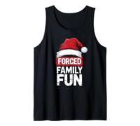 Funny Christmas Forced Family and Fun Holiday Tank Top