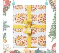 Funny Christmas Gift Paper 67 Book Wrapping Supplies | Decorative Wrapping Paper for Parties Friends Colleagues Office Birthday Family Reunion