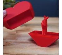 Funny Christmas gifts, pop-up heart gift box, The middle finger in the heart-shaped magic gift box, For birthdays, weddings, Valentine's Day, celebrations, (heart)