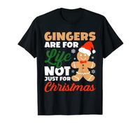 Funny Christmas Gingerbread Cracker Joke Ginger Santa Hat T-Shirt