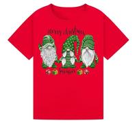 Funny Christmas Gnomes T-Shirt with Christmas Lights | Perfect Merry Xmas Gift for Men, Women & Kids | Matching Family Holiday Tee Red M