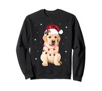 Funny Christmas Golden Labrador Retriever Puppy Dog Design Sweatshirt