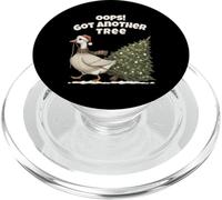 Funny Christmas Goose, Oops! Got Another Tree Holiday PopSockets PopGrip for MagSafe