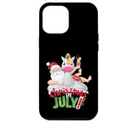 Funny Christmas in July Shirt Summer Unicorn Float Xmas Case for iPhone 12 Pro Max