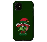Funny Christmas in July Summer Elf Santa Xmas Men Women Case for iPhone 11