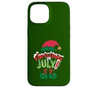 Funny Christmas in July Summer Elf Santa Xmas Men Women Case for iPhone 15