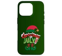 Funny Christmas in July Summer Elf Santa Xmas Men Women Case for iPhone 16 Pro