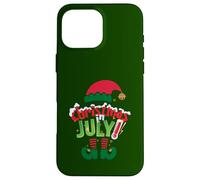 Funny Christmas in July Summer Elf Santa Xmas Men Women Case for iPhone 16 Pro Max