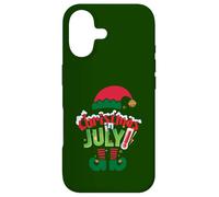 Funny Christmas in July Summer Elf Santa Xmas Men Women Case for iPhone 17