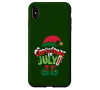 Funny Christmas in July Summer Elf Santa Xmas Men Women Case for iPhone XS Max