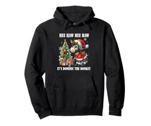 Funny Christmas Italian Christmas Donkey Dominic The Donkey Pullover Hoodie