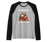 Funny Christmas Italian Christmas Donkey Dominic The Donkey Raglan Baseball Tee