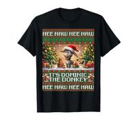 Funny Christmas Italian Christmas Donkey Dominick The Donkey T-Shirt