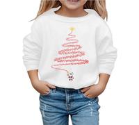 Funny Christmas Jumper Girls, Christmas Children's Sweatshirt Without Hood, Fun Christmas Jumper with Christmas Motifs, Ugly Christmas Outfit, Teenager Girls