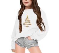 Funny Christmas Jumper Girls Fleece Christmas Sweatshirt Children Large Sizes Warm Christmas Jumper Comfortable Ugly Christmas Outfit Teenager Girls