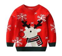 Funny Christmas Jumper Unisex Children's Christmas Jumper Kids Reindeer Thick Warm Christmas Sweater Christmas Winter Jumper Christmas Sweatshirt Long Sleeve Christmas Outfit Christmas Party