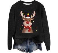 Funny Christmas Jumpers, Christmas Sweaters for Women, Crew Neck Knitted Jumper Tops Stylish Alpaca Fair Isle Knitted Jumpers Xmas Jumpers Funny Xmas Jumpers Pullover Tops Knitwear