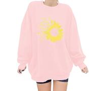 Funny Christmas Jumpers For Women Uk,Women's Hoodless Sweatshirt Cozy Crewneck Long Sleeve Top for Daily and Holiday Wear - Soft Casual Winter Apparel (S)