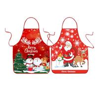 Funny Christmas Kitchen Aprons for Women Men Sexy Cooking Chef Aprons Waterproof BBQ Novelty Aprons Cute Adults Xmas Party Aprons Gift for Bakers Wife Husband Family Party Costume 2 Pack C3/C4
