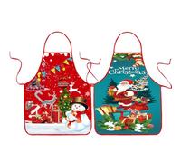 Funny Christmas Kitchen Aprons for Women Men Sexy Cooking Chef Aprons Waterproof BBQ Novelty Aprons Cute Adults Xmas Party Aprons Gift for Bakers Wife Husband Family Party Costume 2 Pack C5/C6