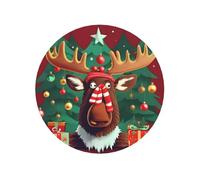 Funny Christmas Moose Print Fridge Magnets For Home Kitchen Office Accessories For Daily Housewarming Gift
