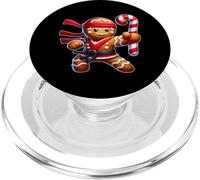 Funny Christmas Ninja Gingerbread Ninjabread PopSockets PopGrip for MagSafe