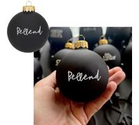 Funny Christmas Ornament - 12 Sweary Baubles, Novelty Humorous 3D Plastic Gold Topper Offensive Hanging Bauble: I Fucking Love Christmas, Christmas Tree Pendant, Ultimate Adult Gag Gift (A4)
