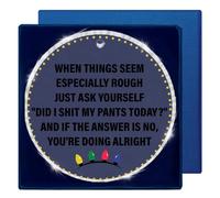 Funny Christmas Ornament, Gag Gifts for Women Men Coworker Work Friend, Humor Acrylic Christmas Tree Ornaments Decorations