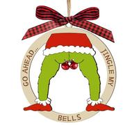 Funny Christmas Ornaments 2025- Christmas Tree Decorations - Jingle My Bell Exchange Wooden Decor Naughty Gag Gift for Adults