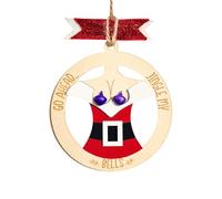 Funny Christmas Ornaments - Wooden Christmas Decorations, White Elephant Gifts for Adults, Gag Gifts Exchange Naughty Ugly Christmas Tree Hanging, Jingle My Bells Ornament Hanging Decor