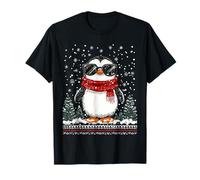 Funny Christmas Penguin With Sunglasses Ugly Christmas Meme T-Shirt