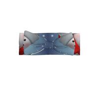 Funny Christmas Printed bow headband, a fashionable turban headband with elasticity, suitable for newborns and infants