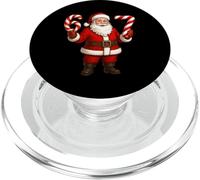 Funny Christmas Santa 67 Candy Cane Six Seven Santa Claus PopSockets PopGrip for MagSafe