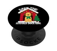 Funny Christmas Sarcastic naughty bark the harold dogs sing PopSockets Adhesive PopGrip