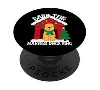 Funny Christmas Sarcastic naughty bark the harold dogs sing PopSockets Adhesive PopGrip