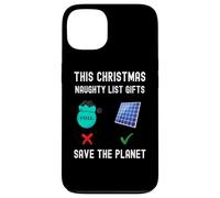 Funny Christmas Save The Planet Climate Change Naughty List Case for iPhone 13