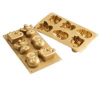 Funny Christmas Silicone Muffin Pan Baking Cake Mold