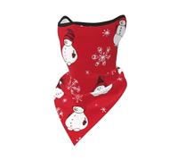 Funny Christmas Snowmen And Snowflakes Windproof Mask,Neck Gaiter Winter Motorcycle Face Cover