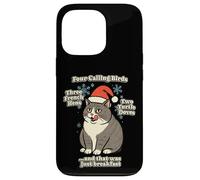 Funny Christmas Song Cat Meme Merch Santa Hat Kitty Kitten Case for iPhone 13 Pro