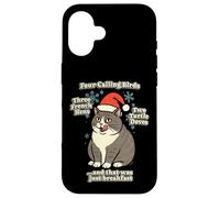 Funny Christmas Song Cat Meme Merch Santa Hat Kitty Kitten Case for iPhone 16