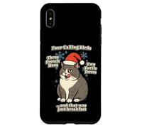 Funny Christmas Song Cat Meme Merch Santa Hat Kitty Kitten Case for iPhone XS Max