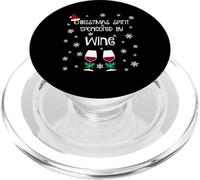 Funny Christmas Spirit Sponsored By Wine PopSockets PopGrip for MagSafe