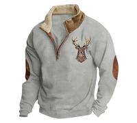 Funny Christmas Sweaters Fleece Pullover Men Grandad t Shirts for Men Sweatshirt for Men Winter Steampunk Jacket Men Shirt Hoodies Men Christmas Jumper Mens Mens Sheepskin Jacket (Grey, XL